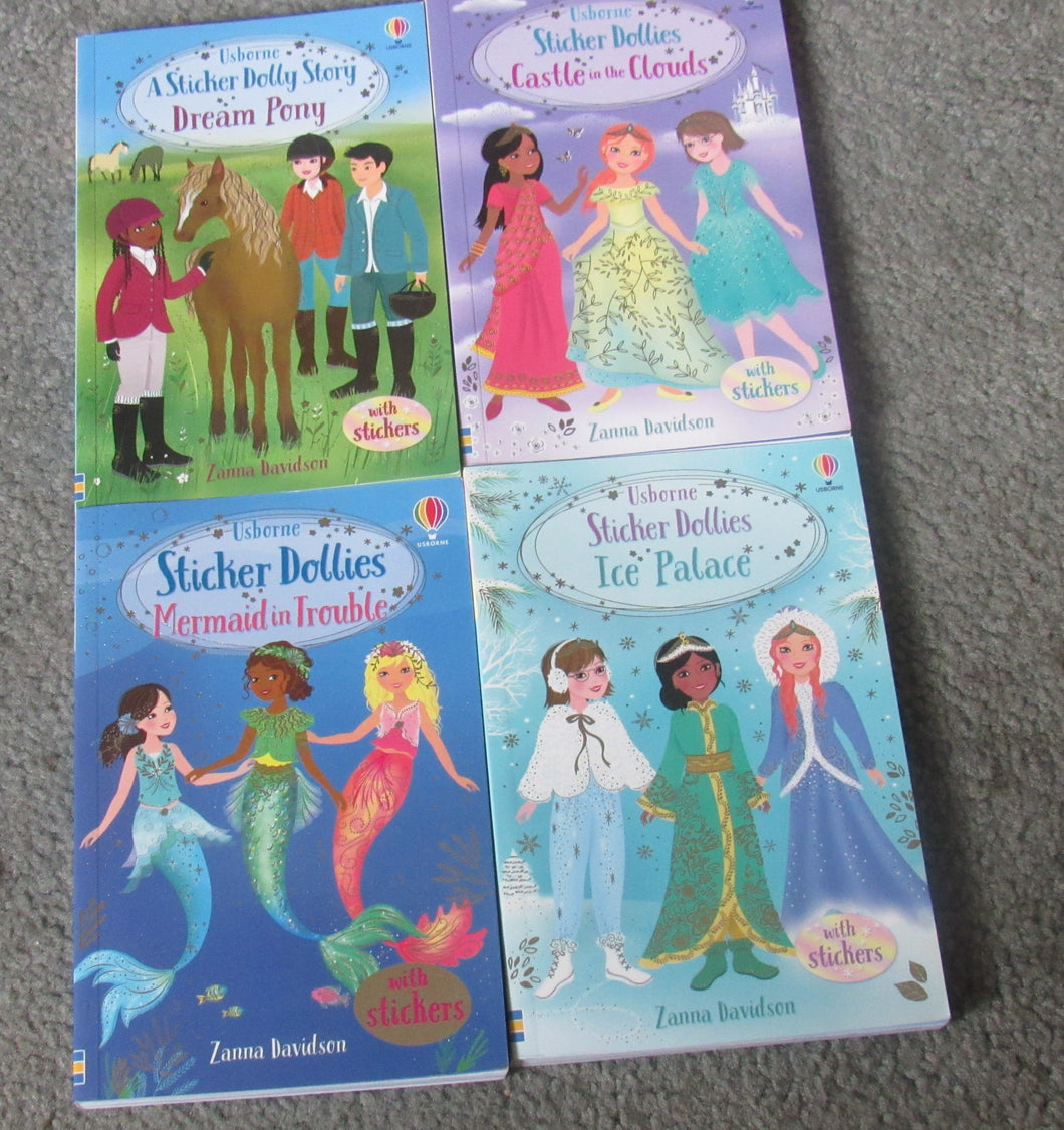 4 Books from Usbornes Sticker Dollies series