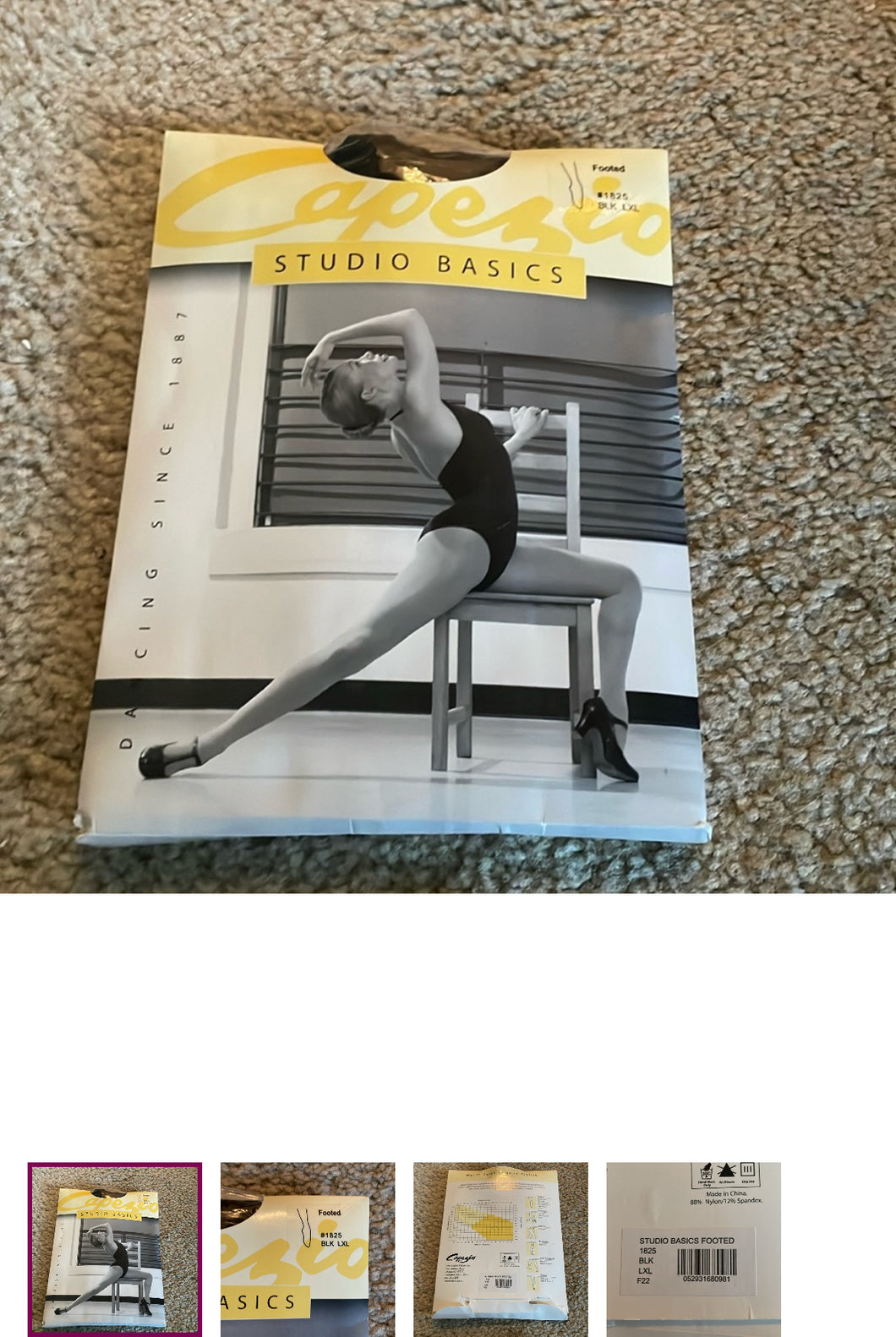 Capezio footed black New Tights - size Women XL (14)