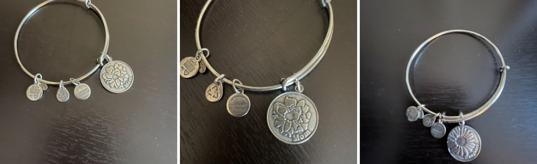 Alex and Ani bracelet Mom charm