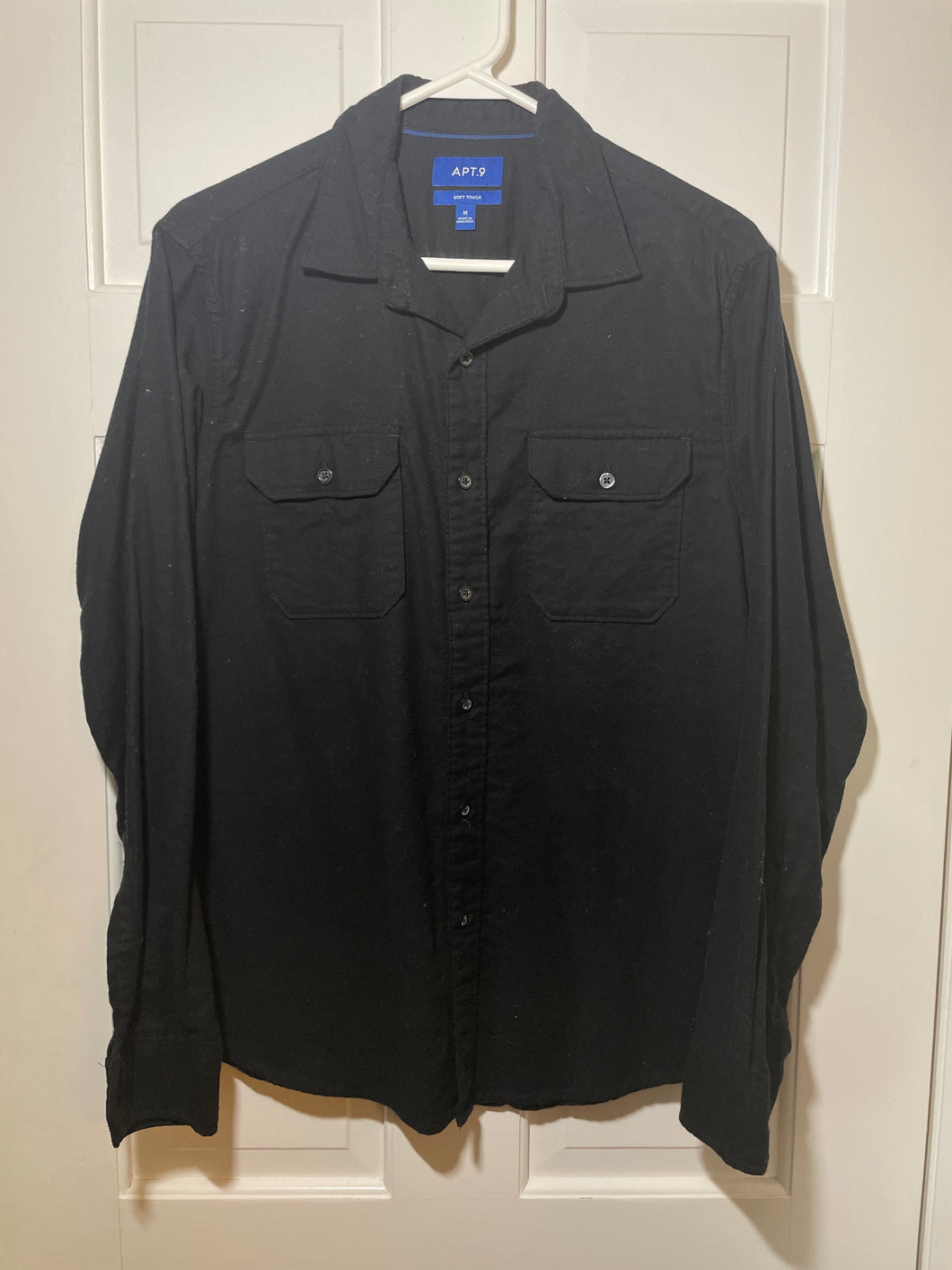 Apt. 9 Longsleeve Black Shirt - size Mens M