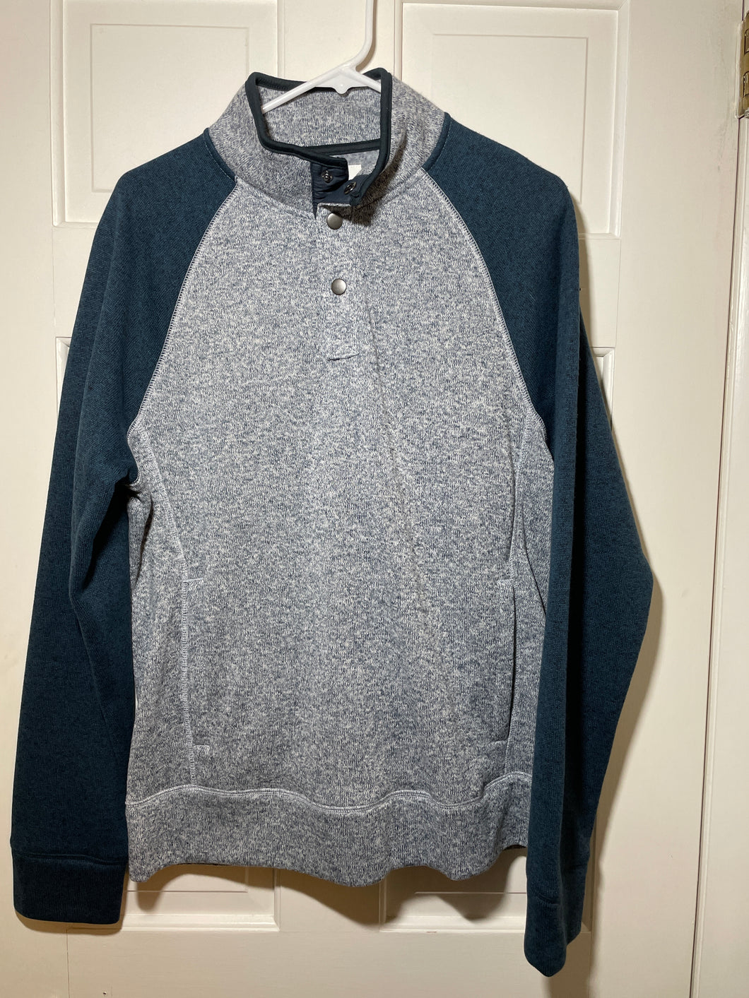 Sonoma Pullover Top Grey / Heather Blue Long - size Mens M