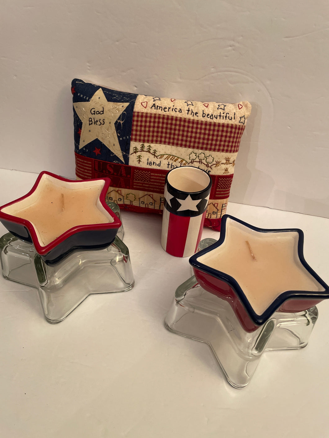 6pc 4th of July decor Pillow / Flag pillar /