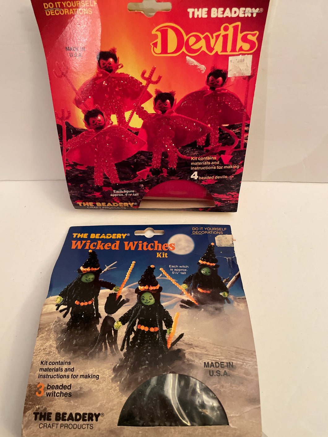 2 Vintage Beadery Kits Devils / Wicked Witches