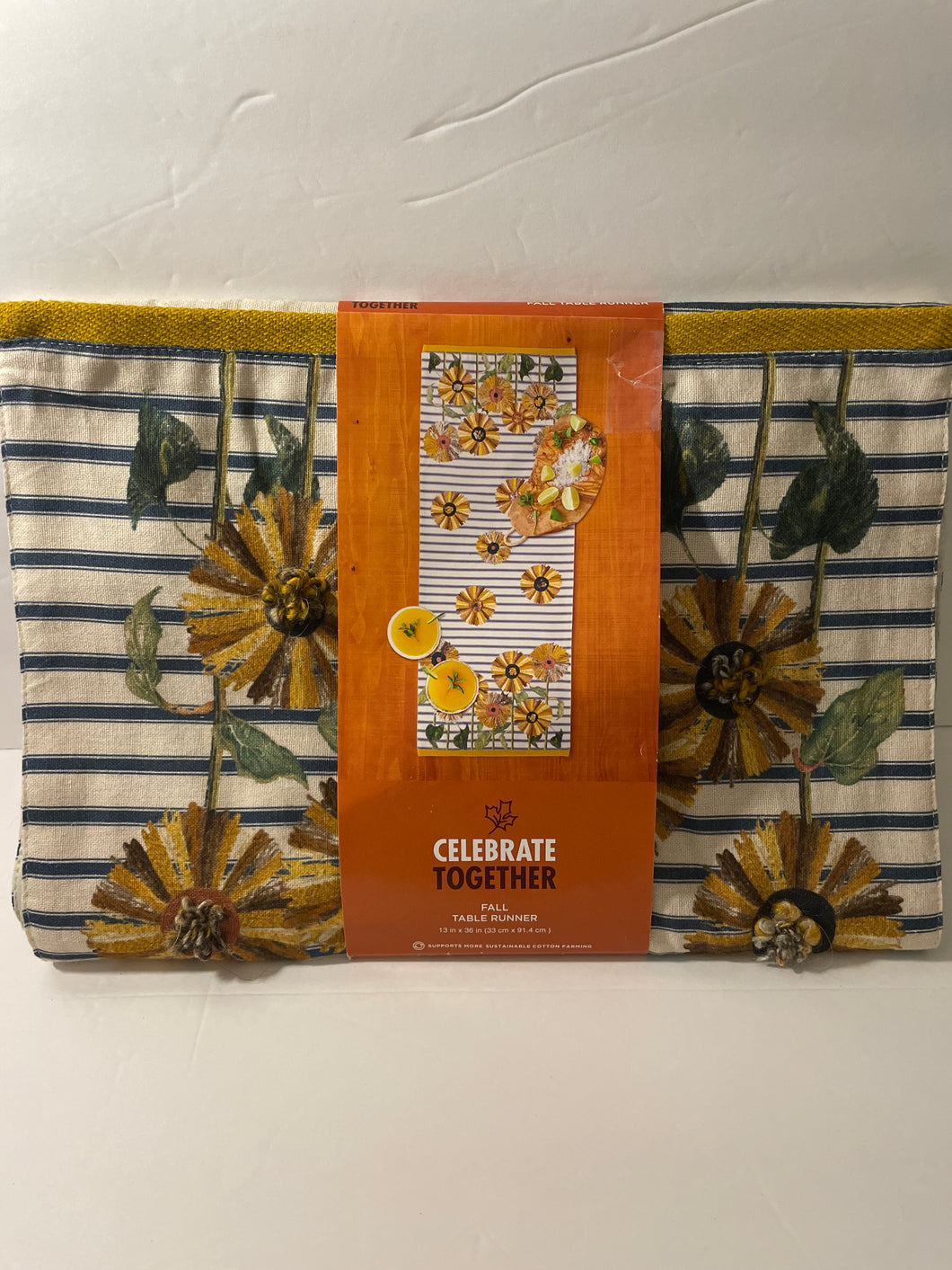 NEW Autumn Table Runner Fabric 13x36