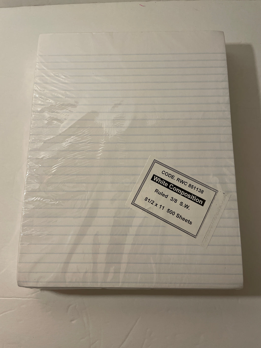 NEW Lined Paper 500 Sheets. - 8 1/2 x 11