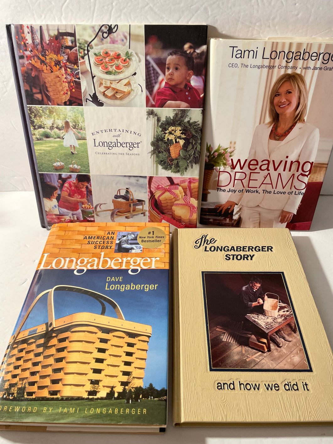 4 HB - Longaberger Books Entertaining/ Weaving /