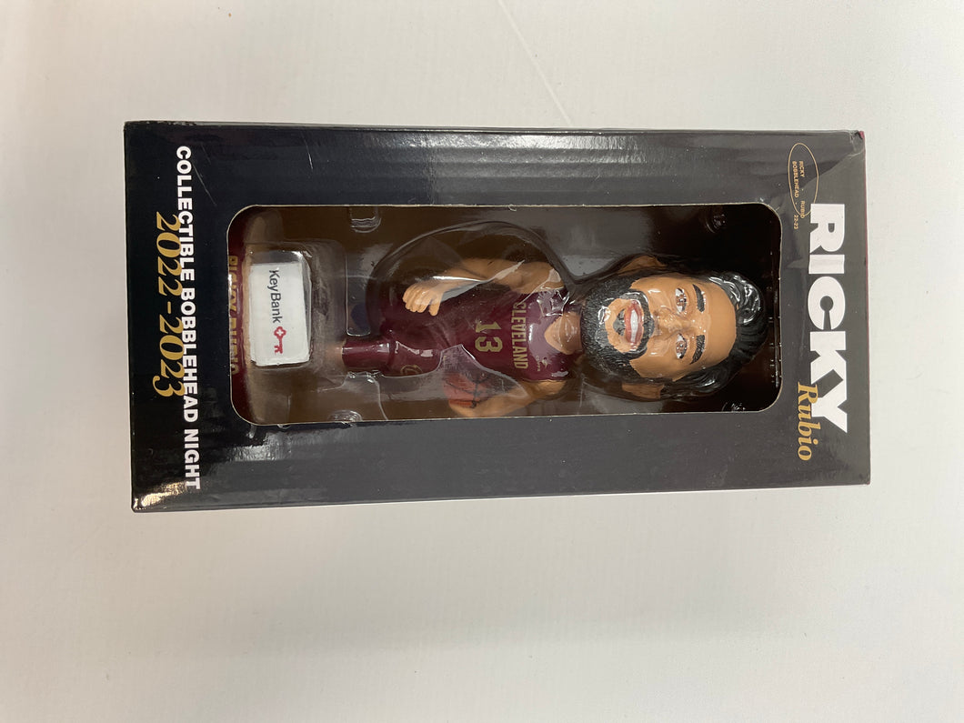 NIB Ricky Rubio Clev Cav Bobble head BBall