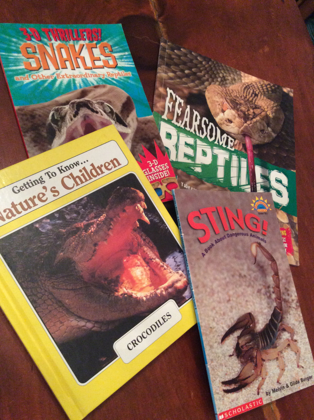 4x bk reptiles-Sting, Fear rept, 3d snakes