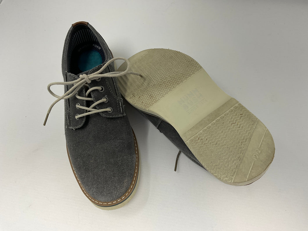 Bunn Bush grey brwn lace Up oxfords - size Shoes-teen 8