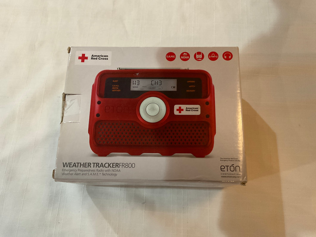 Am Red Cross weather tra cker radio