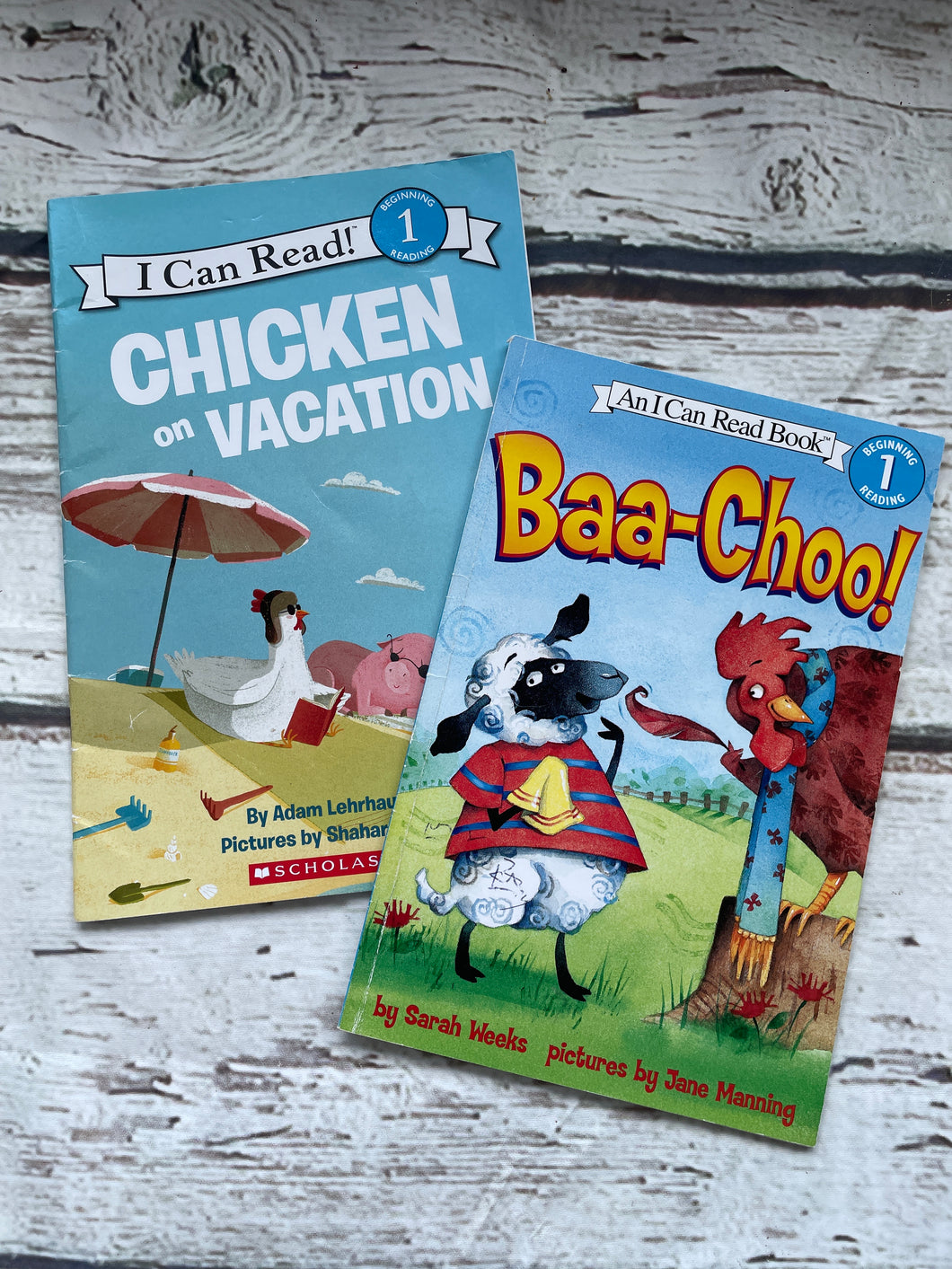 2 I can read books Chicken/Baa-Choo