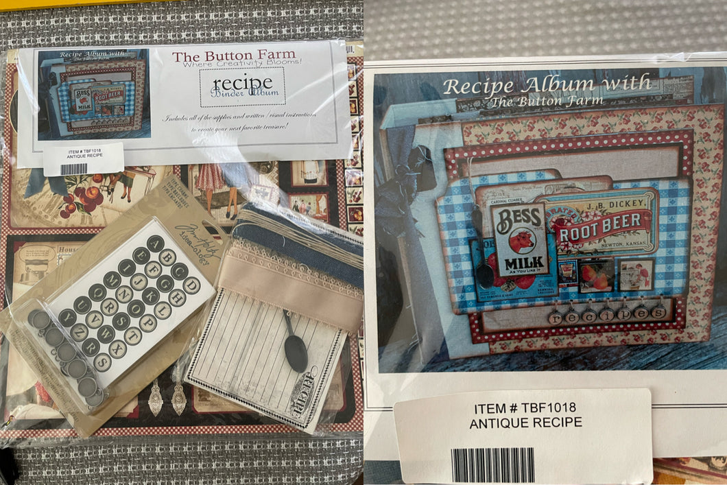 New! Button Farm recipe Book kit, retails $60