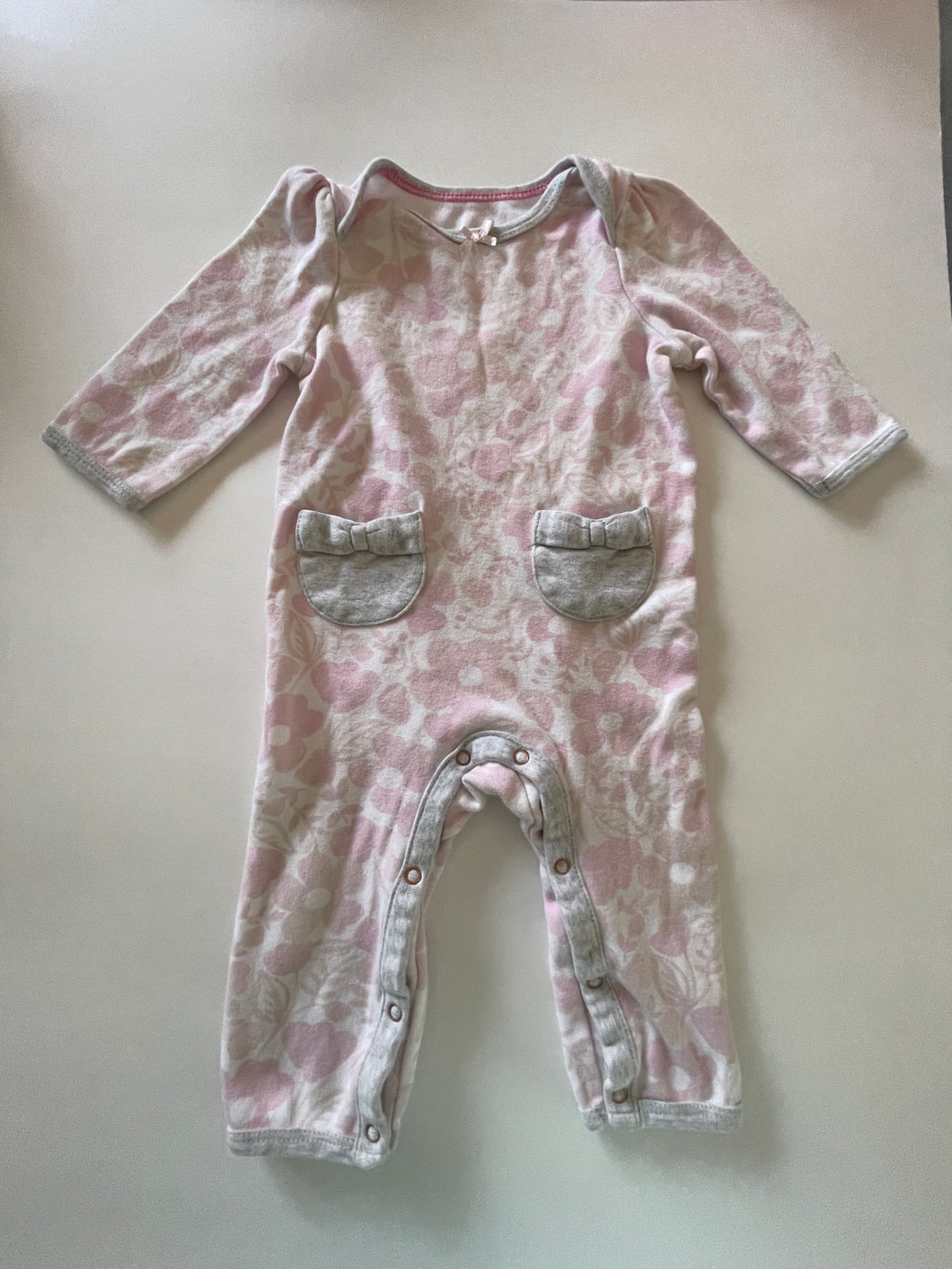 Cloud Island onesie Pink W/ pockets - size 3-6 Months