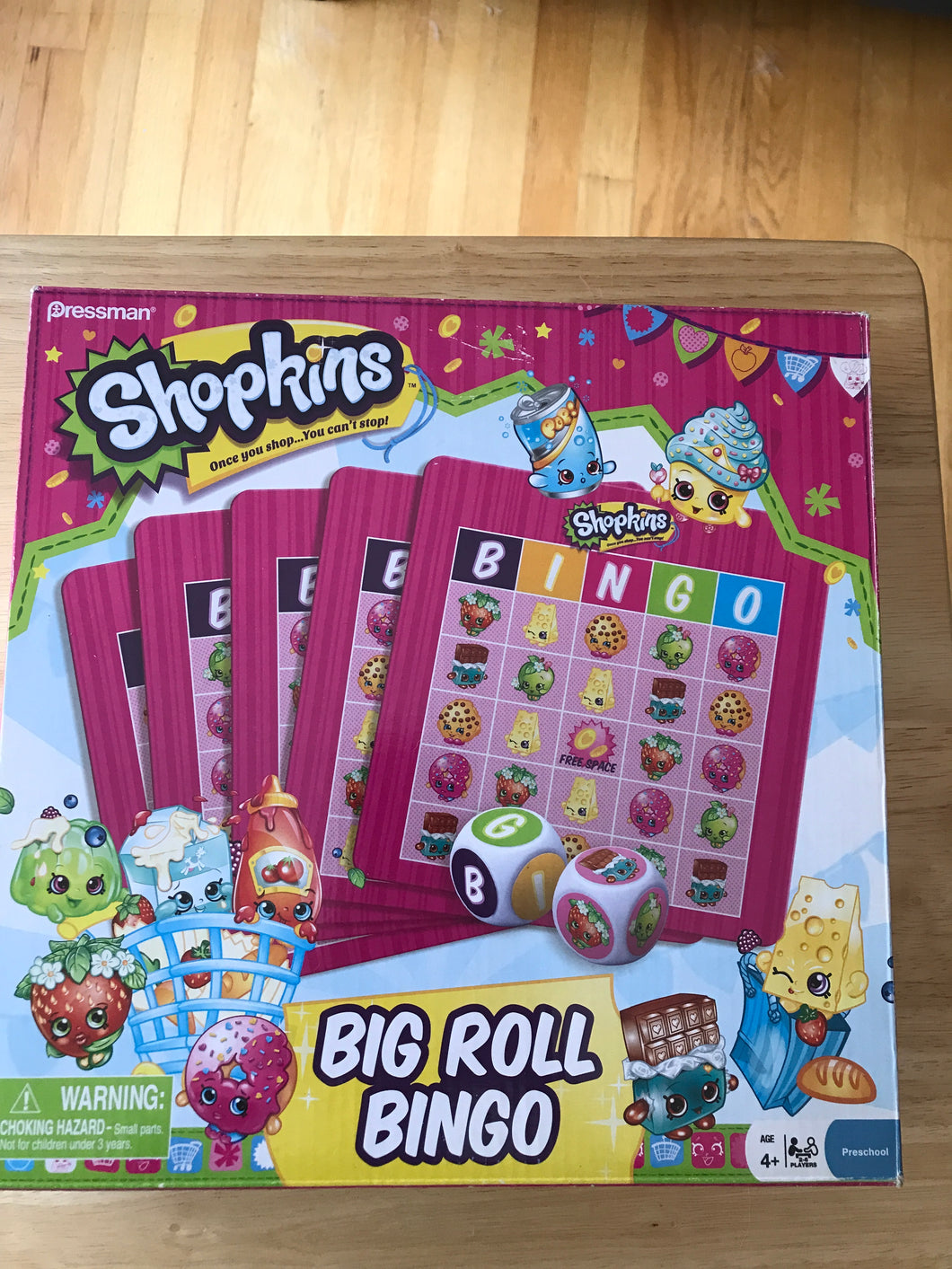Shopkins Big Roll Bingo