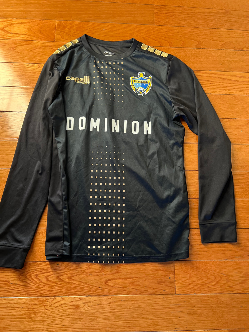 PADOMINION SOCCER JERSEY LONG SLEEVE BLACK - size Kids/Teen 18