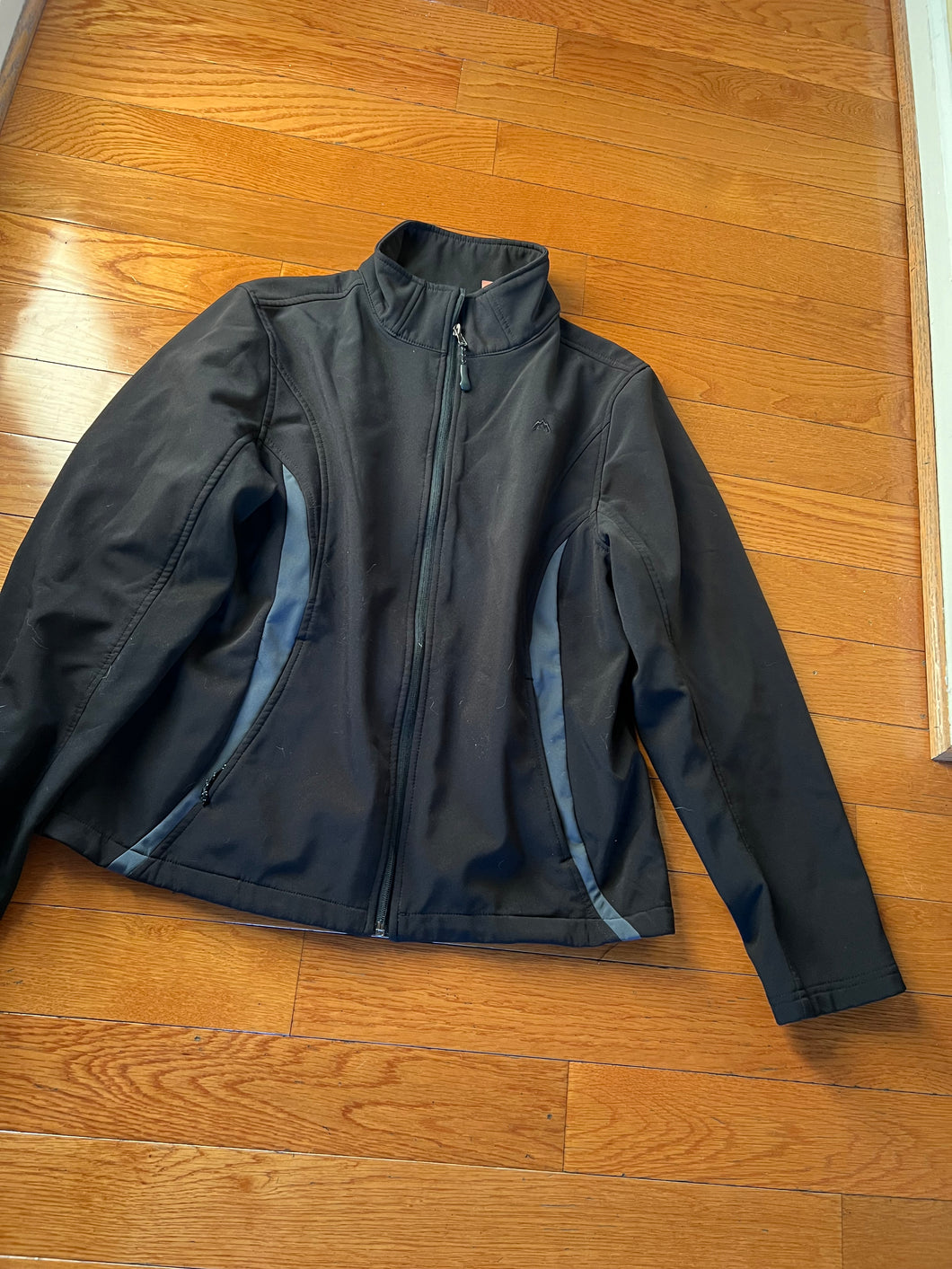 SNOZU BLACK JACKET FLEECE LINED - size Women XL (14)