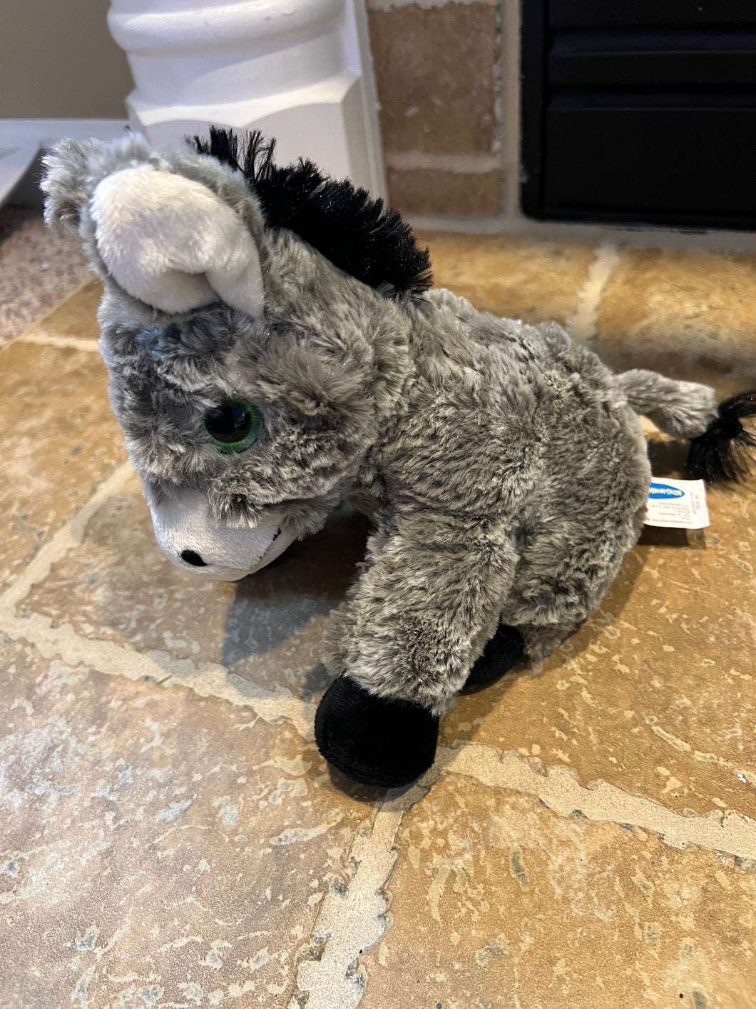 SMALL STUFFED MULE GRAY