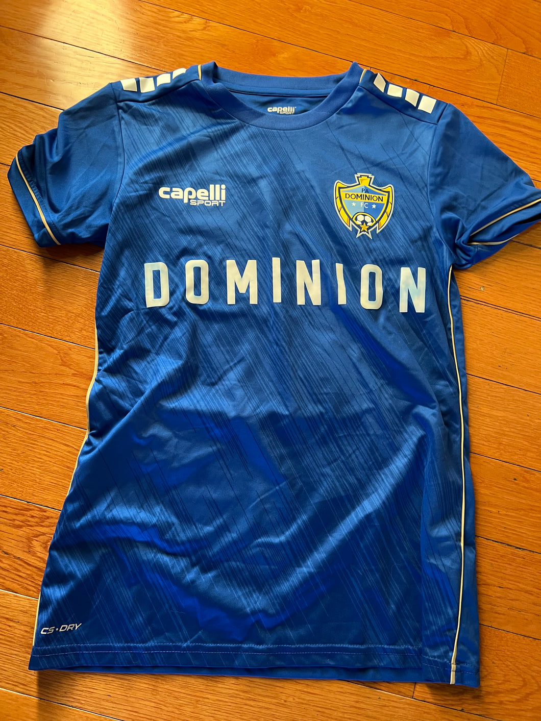 CAPELLI SPORT-PADOMINION SOCCER JERSEY - BLUE - size Women S (4-6)