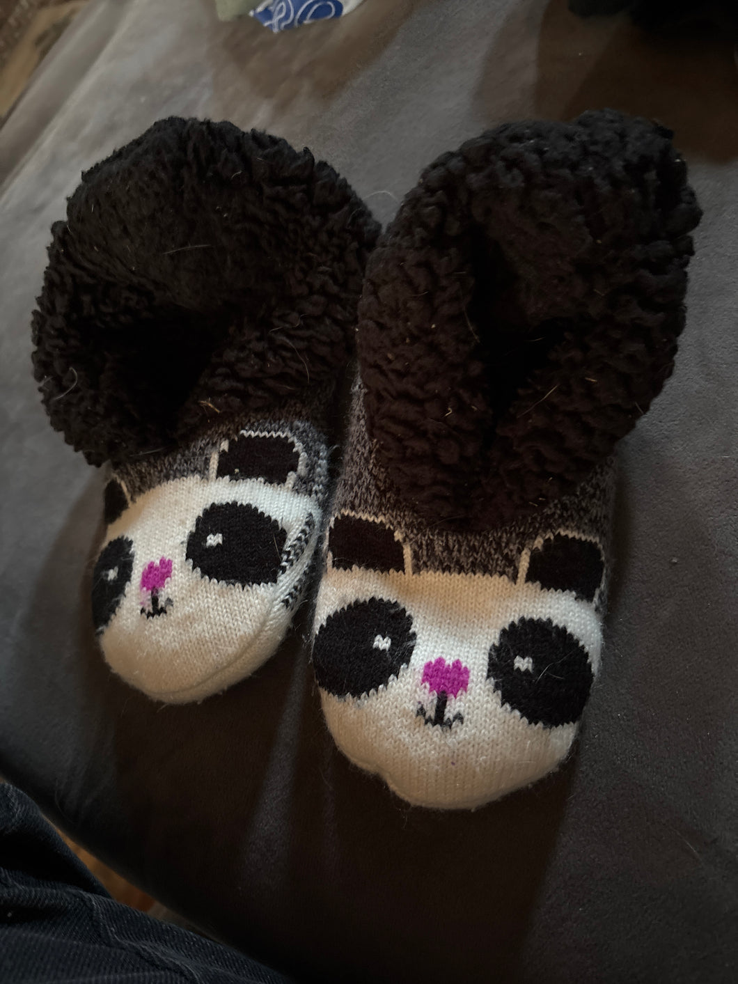 Panda Slippers size 4