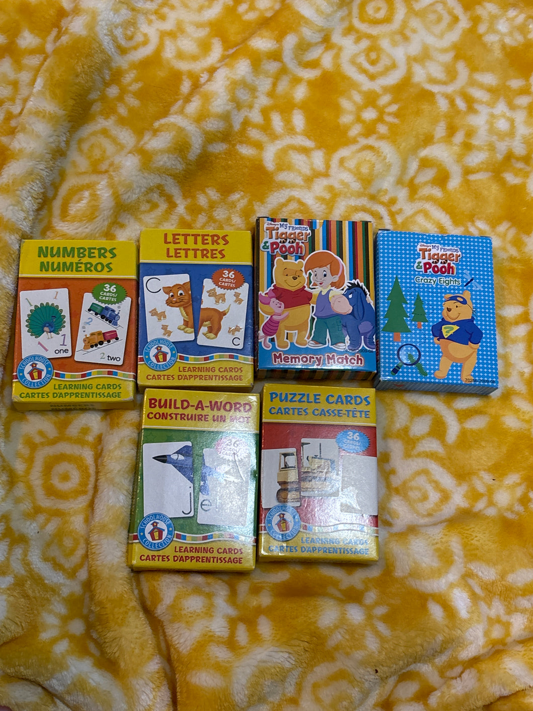 6 boxes of card games