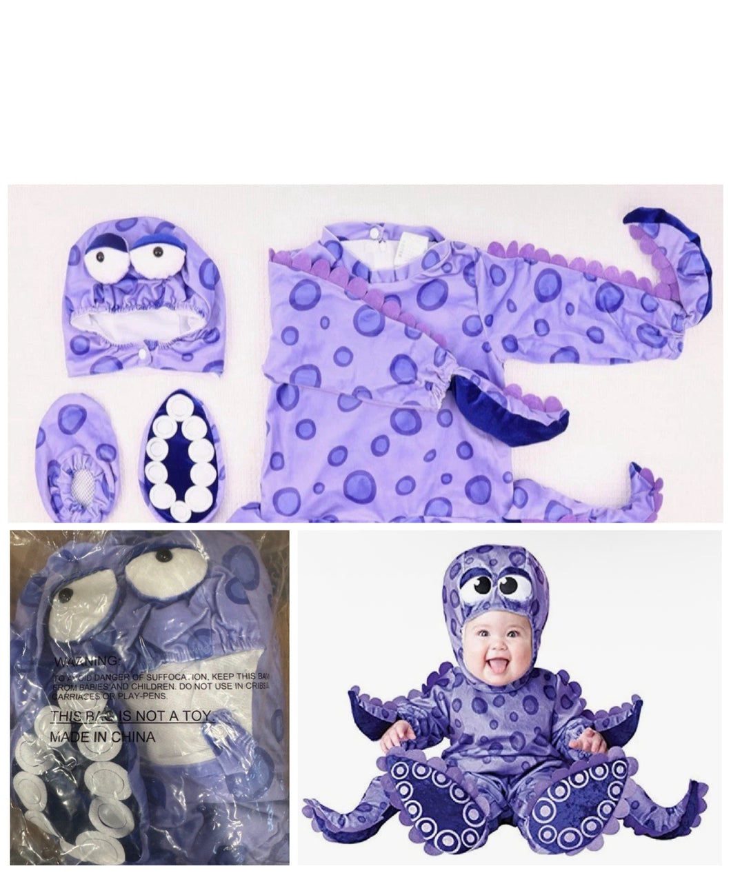 New! Octopus Costume - size 12-18 Months