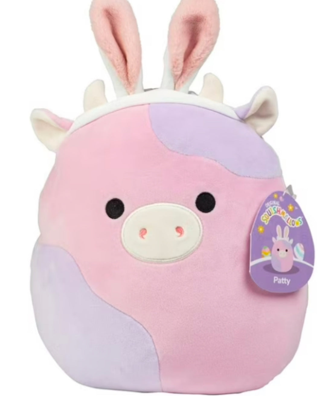 NEW! SQUISHMALLOW COW W/ BUNNY EARS