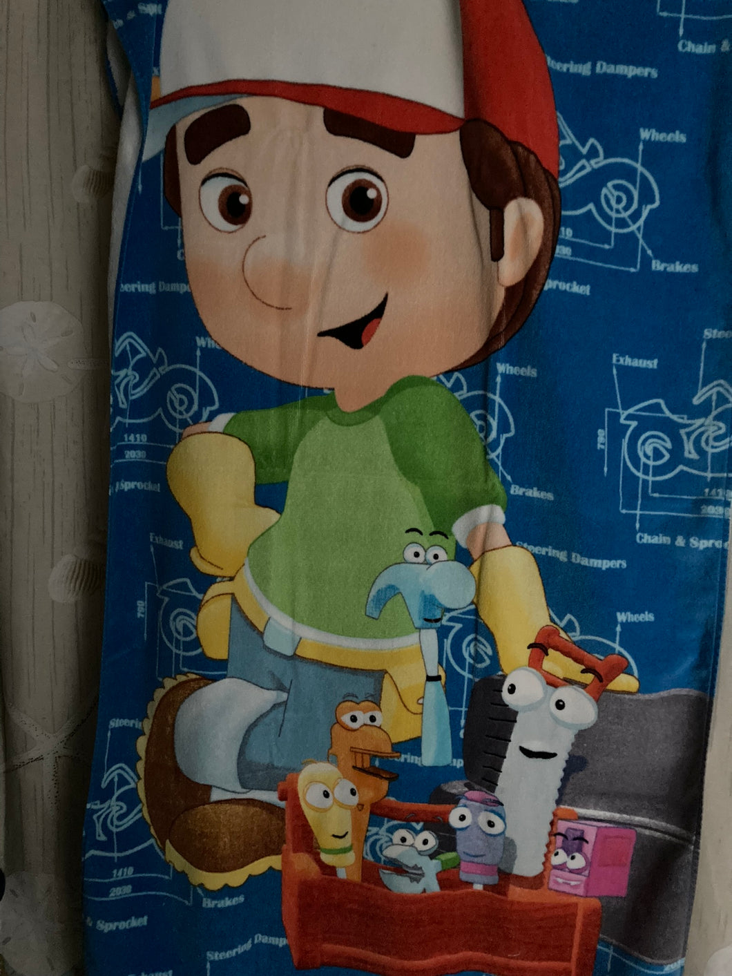 Disney Handy Manny Towel Beach/Bath Towel