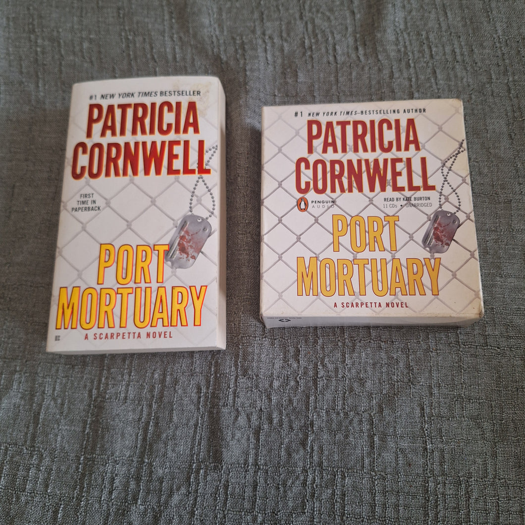 PATRICIA CORNWELL PORT MORTUARY BOOK&CDS