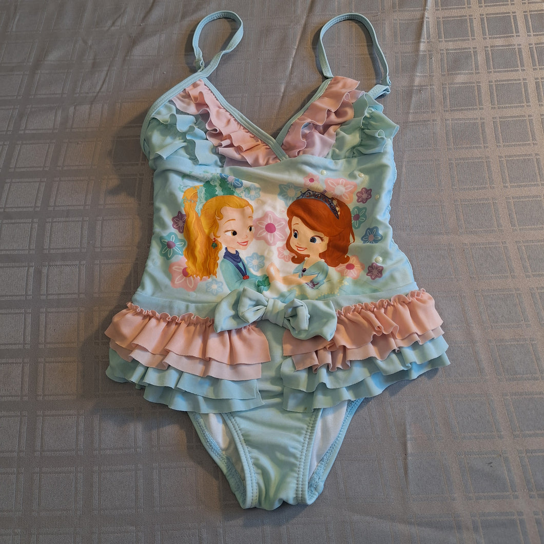 DISNEY SOPHIA THE FIRST BATHING SUIT BLUE PINK - size 5T/5