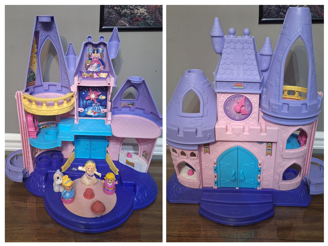 FISHER PRICE LITTLE PEOP CINDERELLA CASTLE WITH