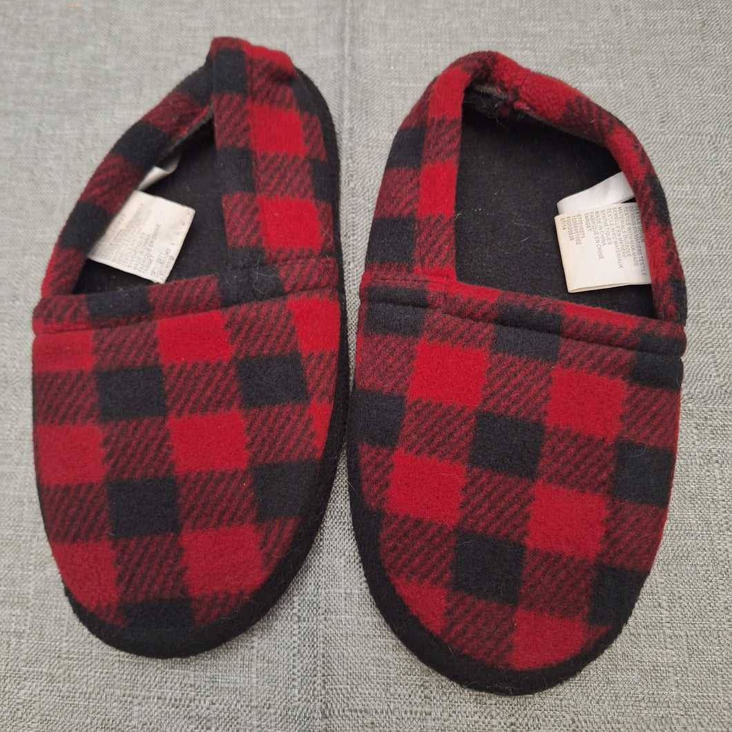 RED AND BLACK SLIPPERS SIZE 2/3 - size Shoes-youth  2