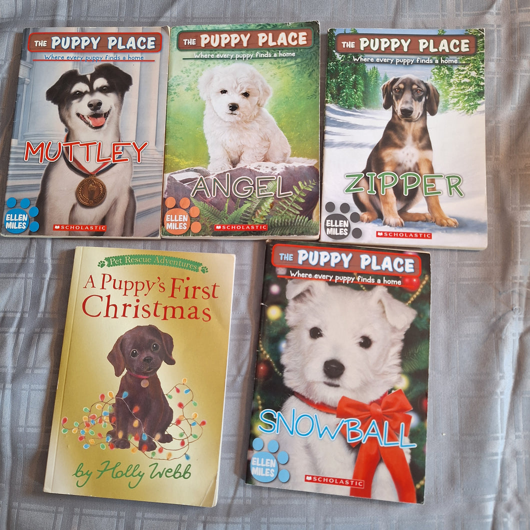 4 THE PUPPY PLACE BOOKS 1 PUPPYS FIRST CHRISTMAS