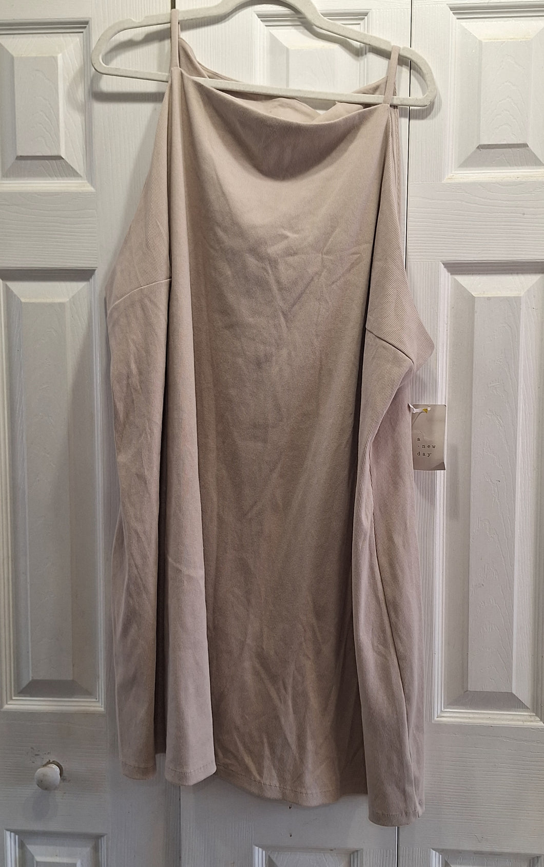 A NEW DAY BEIGE SUNDRESS SIZE 4XL!!!! - size Women XXXL (24-26)