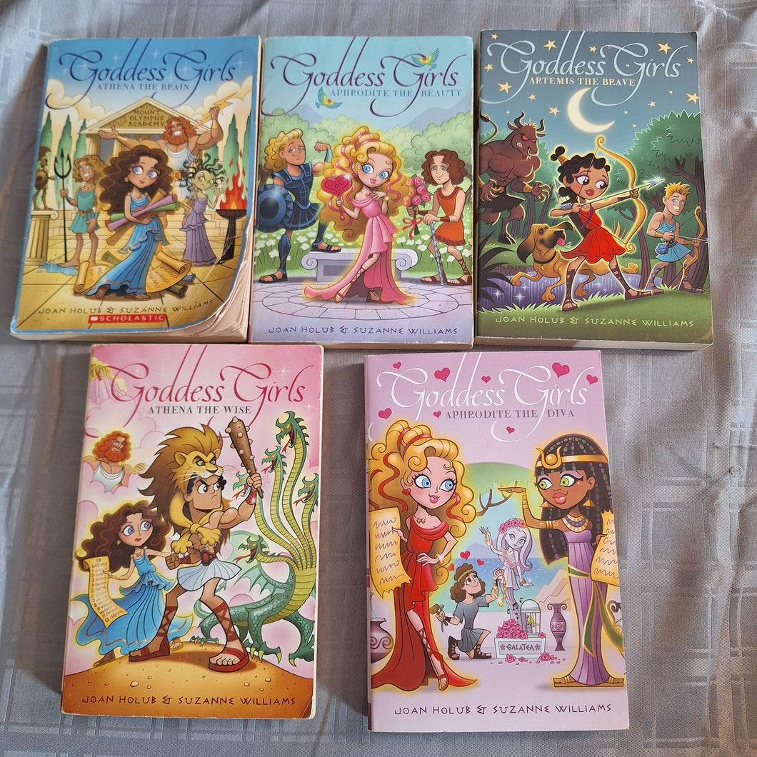 5 GODDESS GIRLS BOOKS BOOKS 1,3,4,5,6