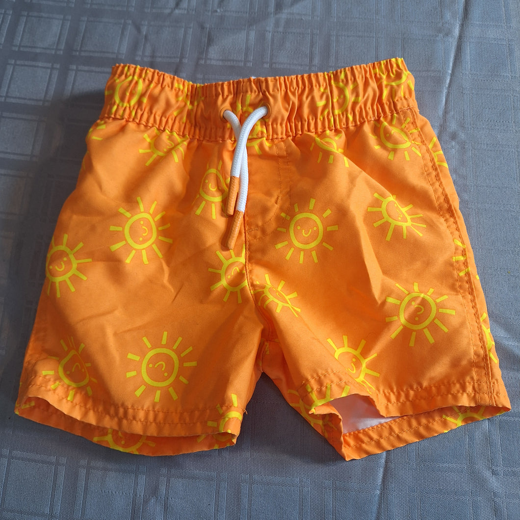 CAT AND JACK SWIM TRUNKS ORANGE SUN - size 18 Months