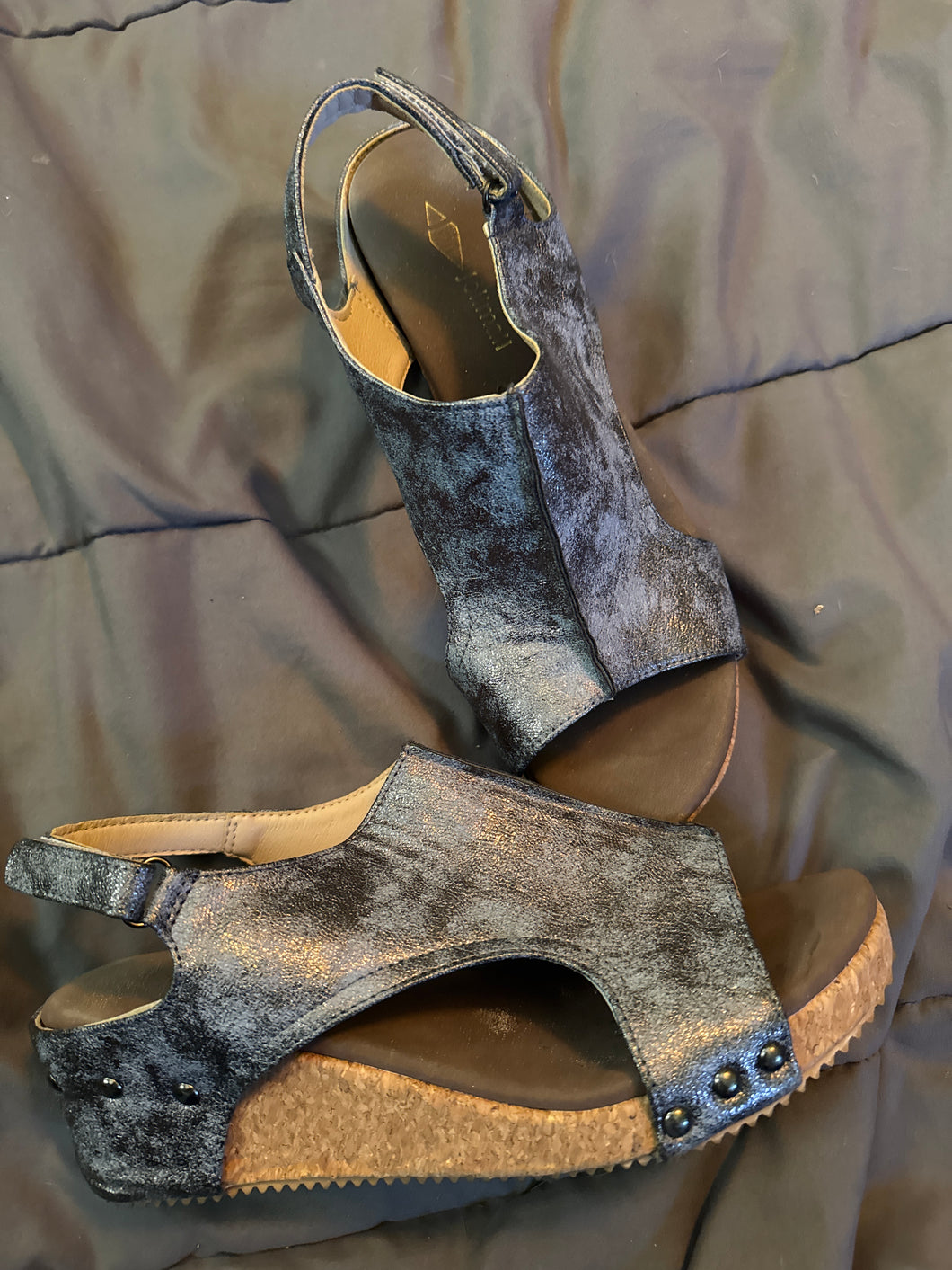 Jollmoll sandal Blue patterned upper - size Shoes-Womens 9