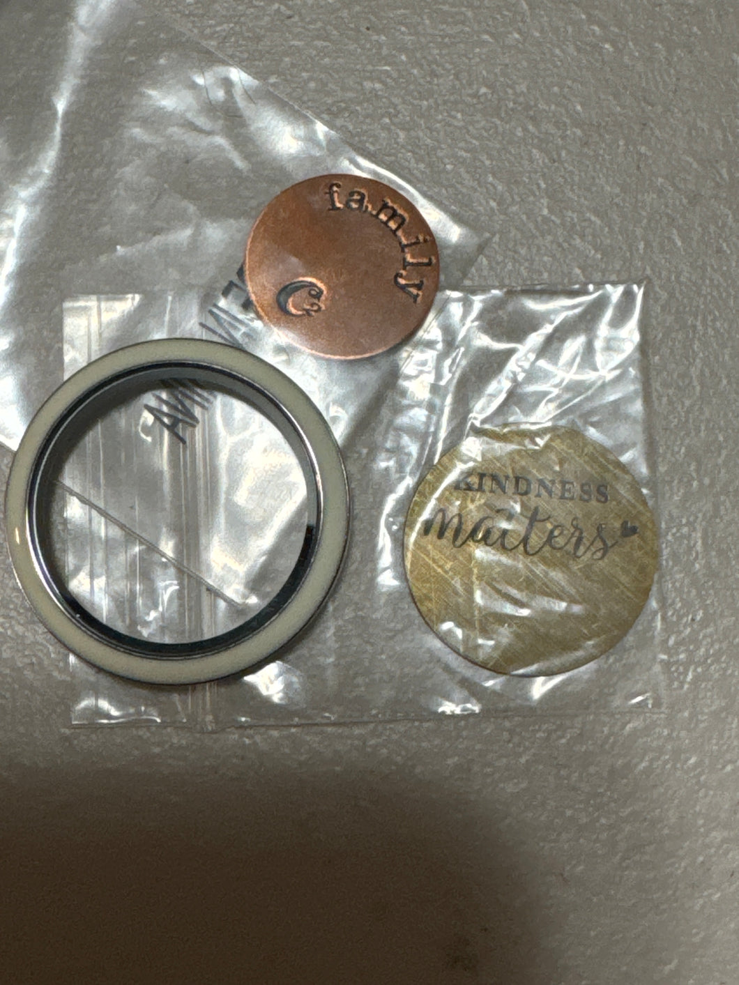 Origami Owl lot of 2 Locket plates and one