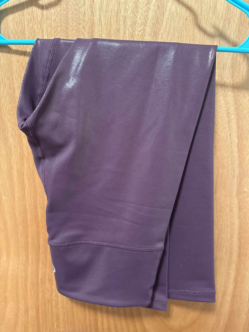 Lularoe size 6-8 purple leggings- faux leather - size Women S (4-6)