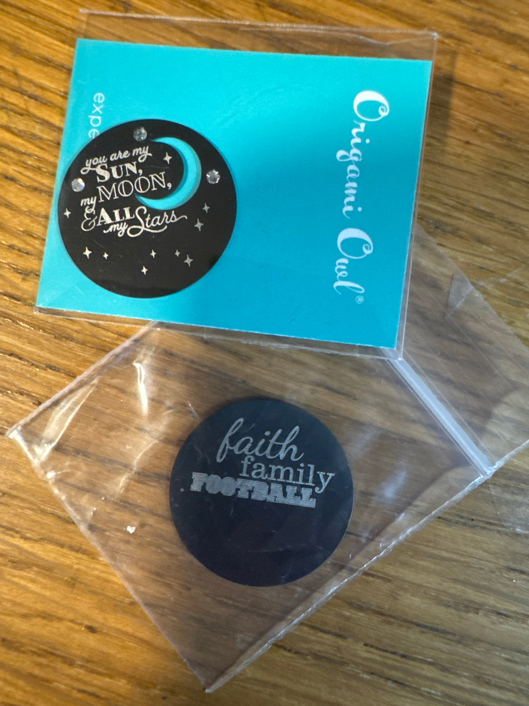 Origami Owl set of 2 Locket plates