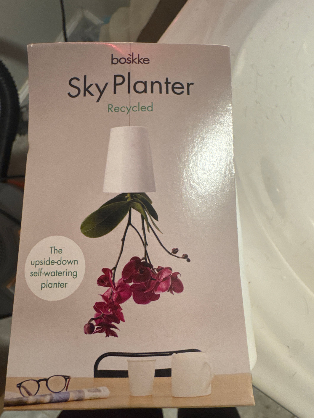 Sky planter, white 129mm x 95mm