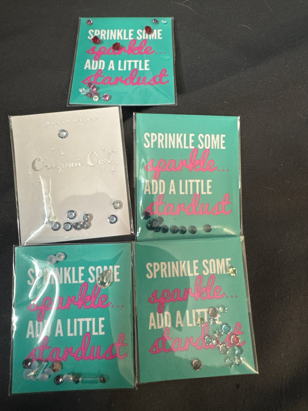 Lot of 5 packs NIP Origami Owl stardust