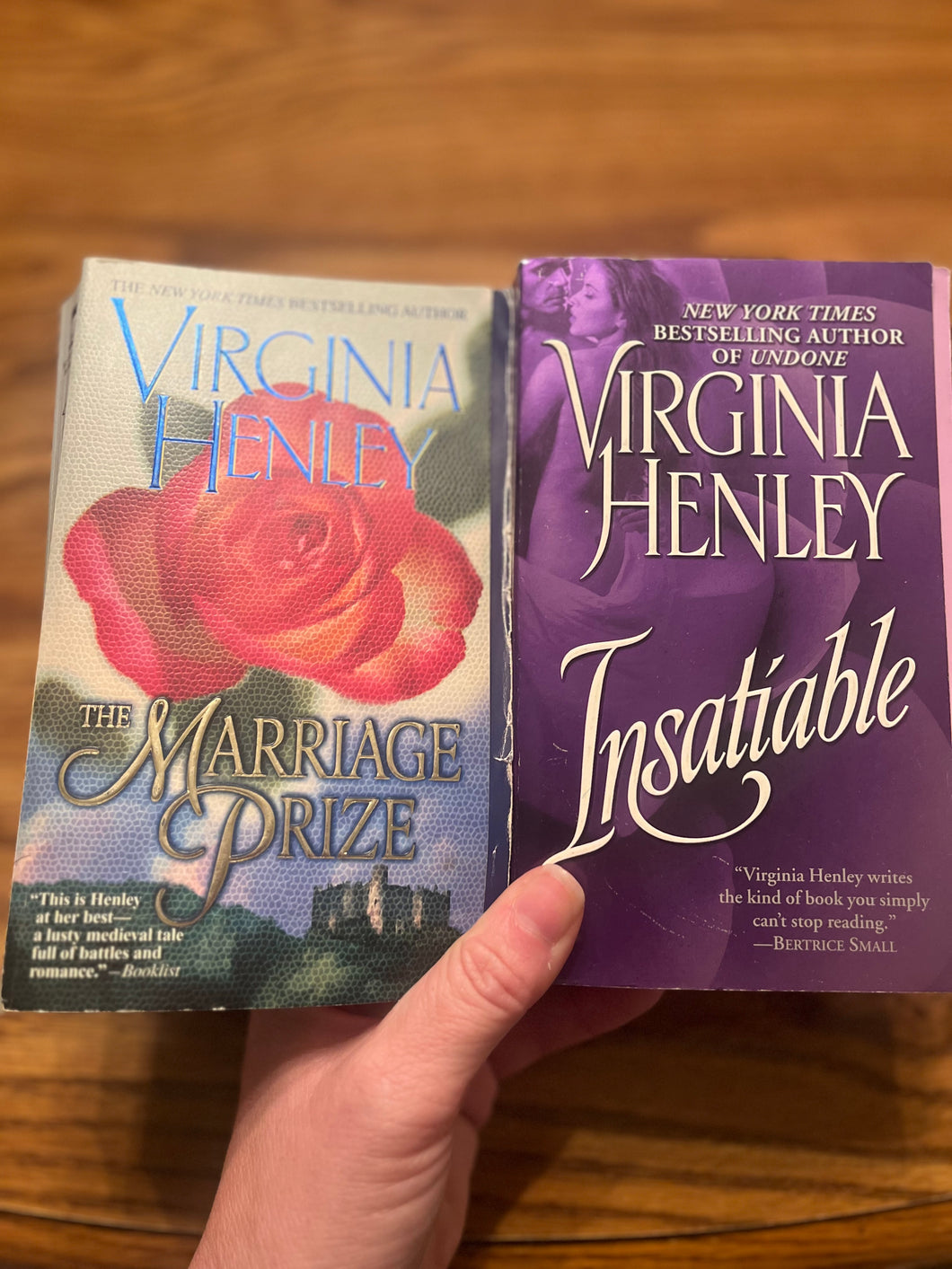 2 Virginia Henley Romance books