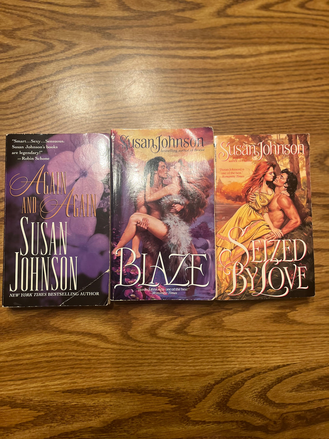3 Susan Johnson Romance books