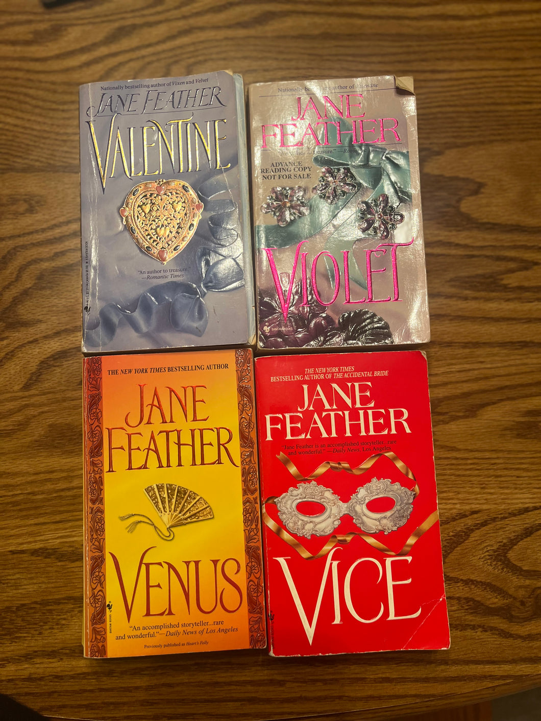 4 JAne Feather Romance books