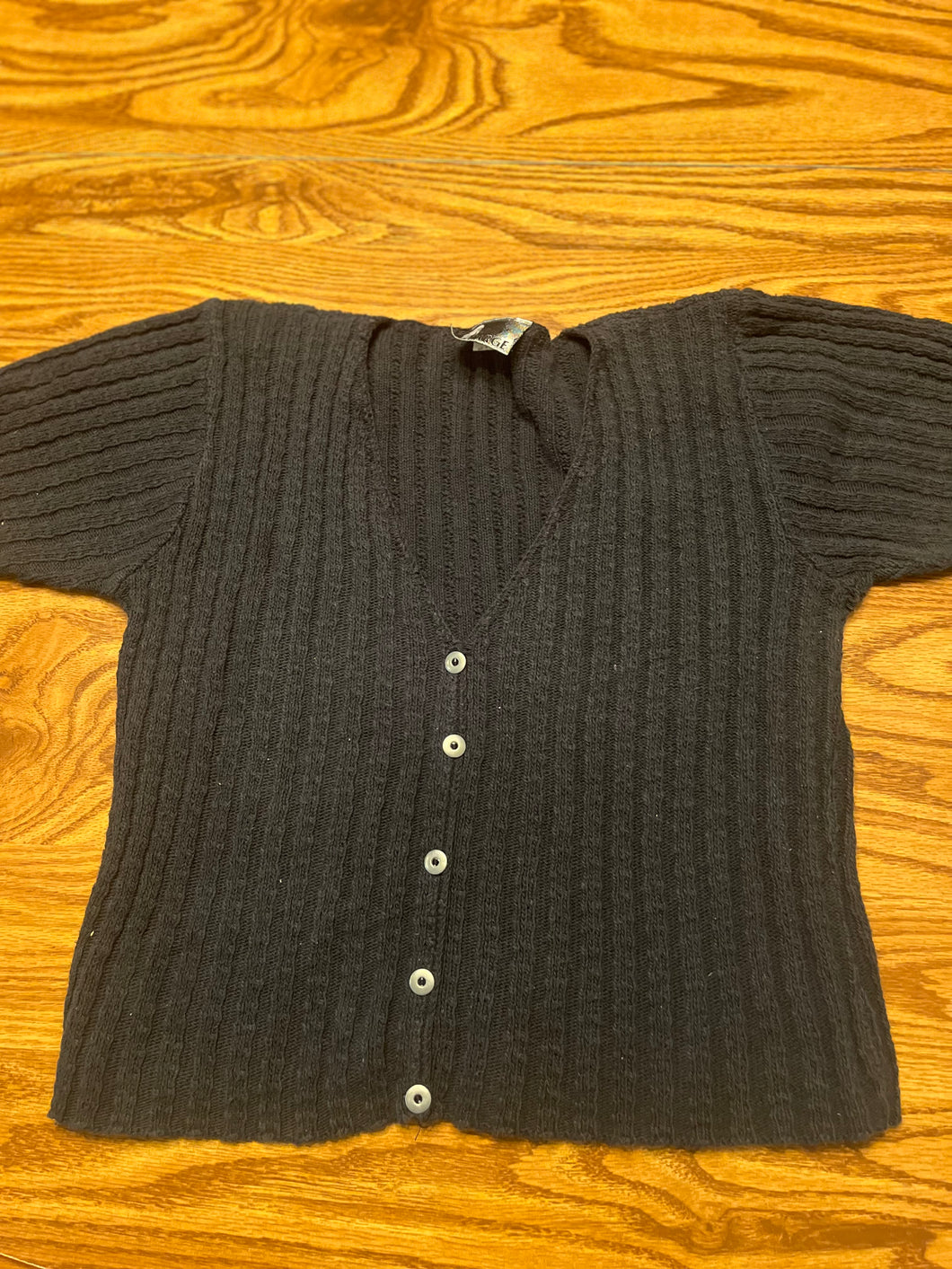 In Charge blue S/S sweater - size Junior Girls M (7-9)
