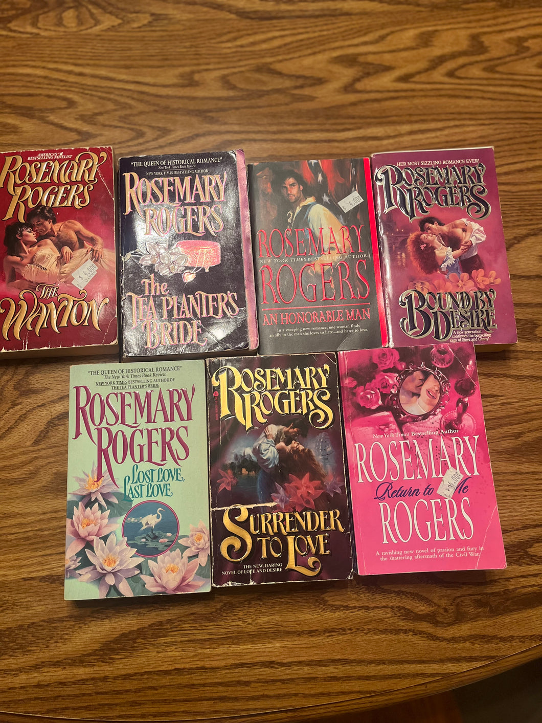 7 Rosemary Rogers Romance books