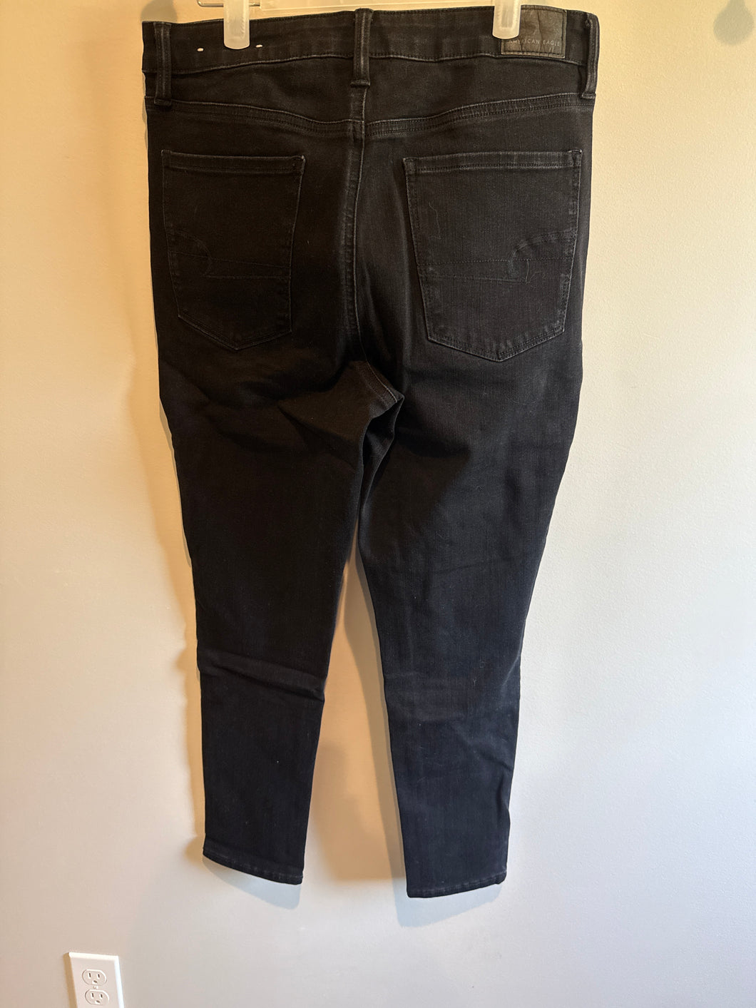 American Eagle Jeggings Black Sz 12 Short - size Women L (12)