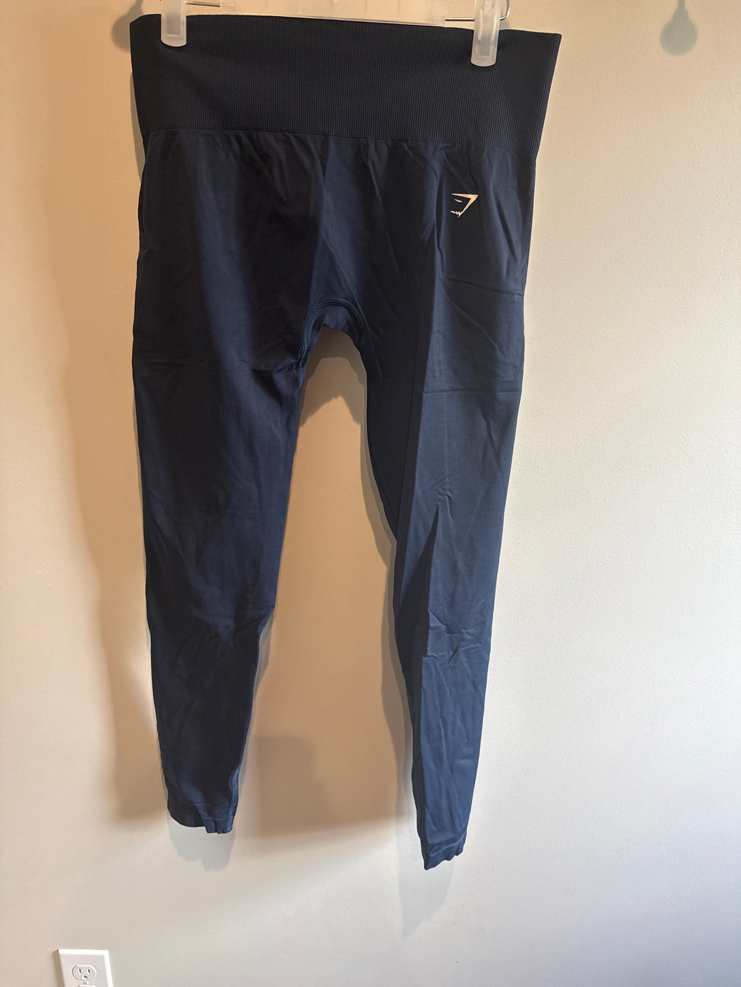 Navy Gymshark Leggings - size Women L (12)