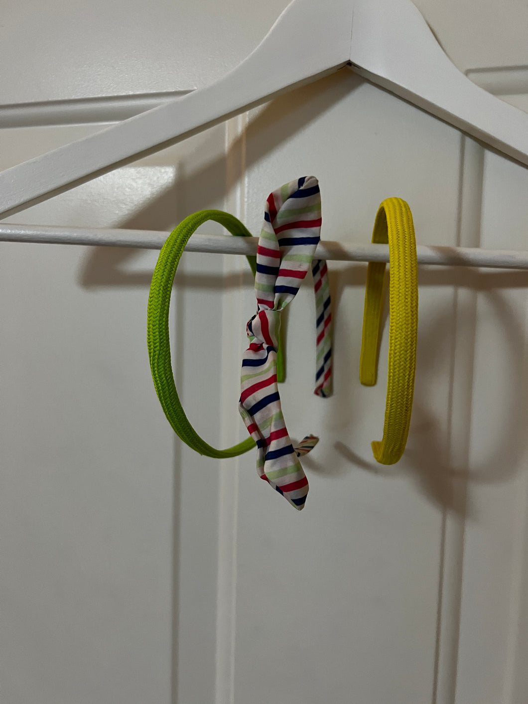 S/3 Girls Headbands NeonGreen/Multi/Yellow