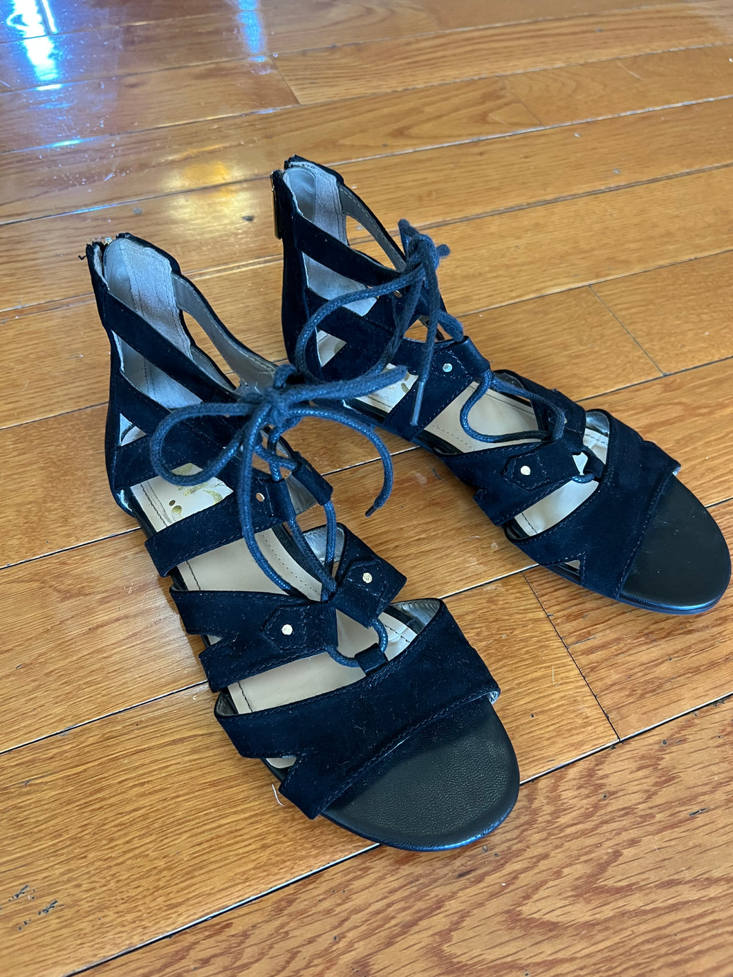 CIRCUS SAN EDEKMAN BLACK SANDLES - size Shoes-teen 6.5